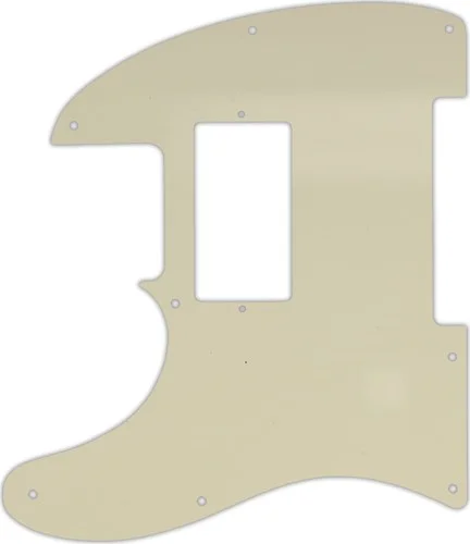 WD Custom Pickguard For Left Hand Fender USA Jim Root Signature Telecaster #55S Parchment Solid