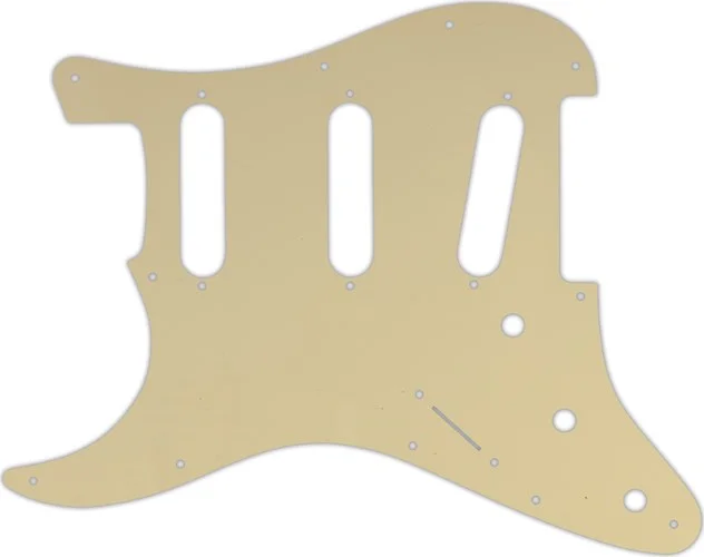 WD Custom Pickguard For Left Hand Fender VooDoo Jimi Hendrix Tribute Stratocaster #06 Cream