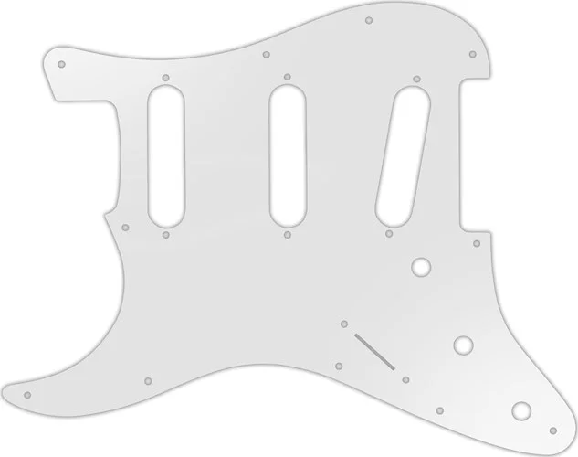 WD Custom Pickguard For Left Hand Fender VooDoo Jimi Hendrix Tribute Stratocaster #22 Translucent Milk White