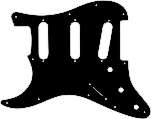 WD Custom Pickguard For Left Hand Fender VooDoo Jimi Hendrix Tribute Stratocaster #29T Matte Black Thin