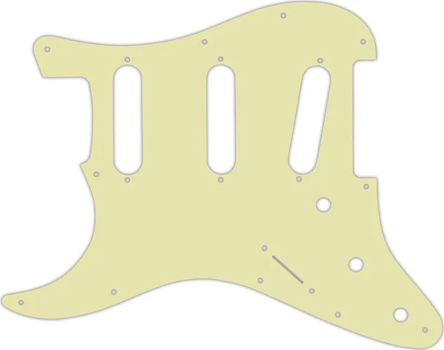 WD Custom Pickguard For Left Hand Fender VooDoo Jimi Hendrix Tribute Stratocaster #34S Mint Green Solid