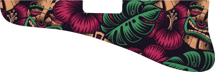 WD Custom Pickguard For Left Hand Gibson 1956-1969 ES-125 T #GAL01 Aloha Tiki Graphic