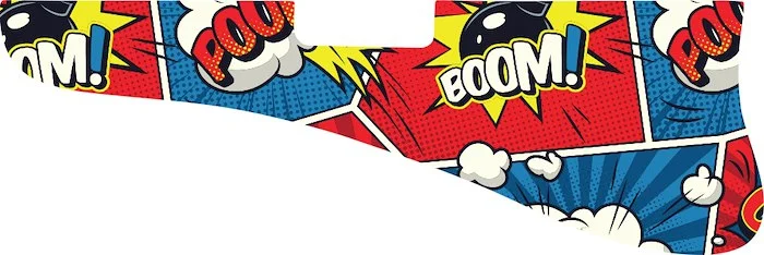 WD Custom Pickguard For Left Hand Gibson 1956-1969 ES-125 T #GCM01 Comic Book Graphic