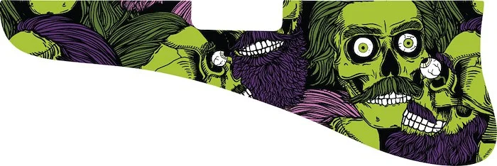 WD Custom Pickguard For Left Hand Gibson 1956-1969 ES-125 T #GHA02 Zombeard Graphic