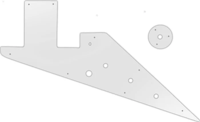 WD Custom Pickguard For Left Hand Gibson 1958-1959 And 1962-1963 Flying V Korina #22 Translucent Milk White