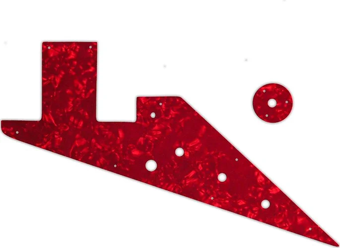 WD Custom Pickguard For Left Hand Gibson 1958-1959 And 1962-1963 Flying V Korina #28R Red Pearl/White/Black/Wh