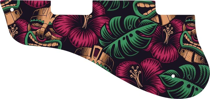 WD Custom Pickguard For Left Hand Gibson 1960's ES-125 TCD #GAL01 Aloha Tiki Graphic