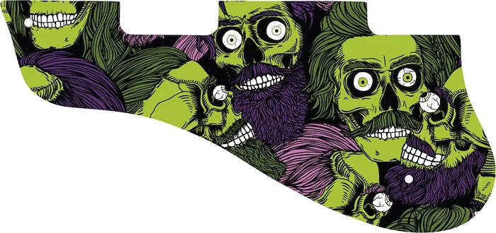 WD Custom Pickguard For Left Hand Gibson 1960's ES-125 TCD #GHA02 Zombeard Graphic