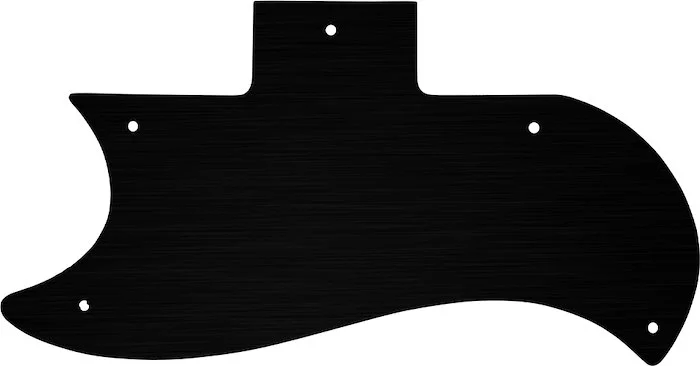 WD Custom Pickguard For Left Hand Gibson 1961-1970 Half Face SG #27T Simulated Black Anodized Thin