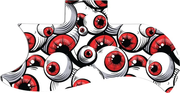 WD Custom Pickguard For Left Hand Gibson 1961-1970 Half Face SG #GHA01 Red Eye Graphic