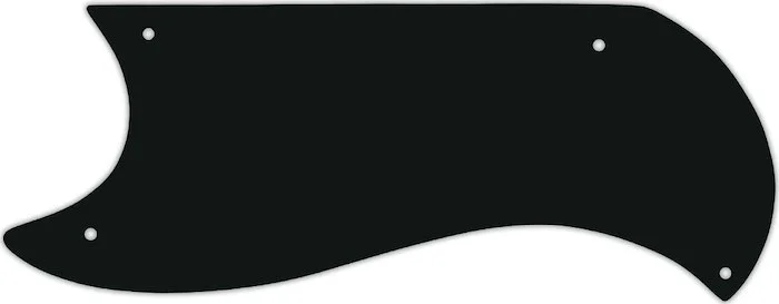 WD Custom Pickguard For Left Hand Gibson 1961-1963 Half Face SG Custom #01A Black Acrylic