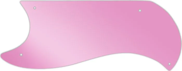 WD Custom Pickguard For Left Hand Gibson 1961-1963 Half Face SG Custom #10P Pink Mirror