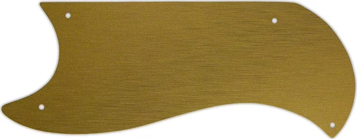 WD Custom Pickguard For Left Hand Gibson 1961-1963 Half Face SG Custom #14 Simulated Brushed Gold/Black PVC