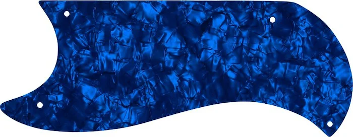 WD Custom Pickguard For Left Hand Gibson 1961-1963 Half Face SG Custom #28DBP Dark Blue Pearl/Black/White/Black