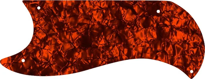 WD Custom Pickguard For Left Hand Gibson 1961-1963 Half Face SG Custom #28OP Orange Pearl/Black/White/Black