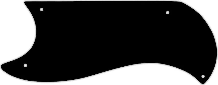 WD Custom Pickguard For Left Hand Gibson 1961-1963 Half Face SG Custom #29T Matte Black Thin