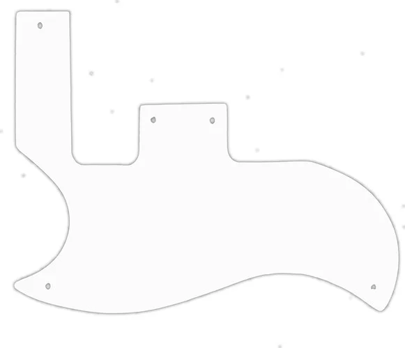 WD Custom Pickguard For Left Hand Gibson 1961-1970 SG Special #02 White