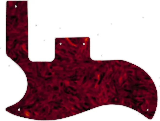 WD Custom Pickguard For Left Hand Gibson 1961-1970 SG Special #05T Tortoise Shell Solid (Semi-Transparent)