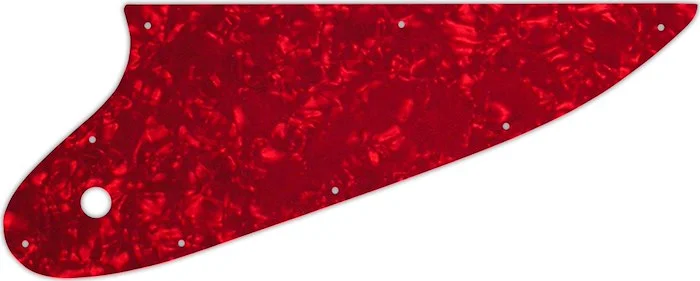 WD Custom Pickguard For Left Hand Gibson 1963-1966 Thunderbird Bass #28R Red Pearl/White/Black/White