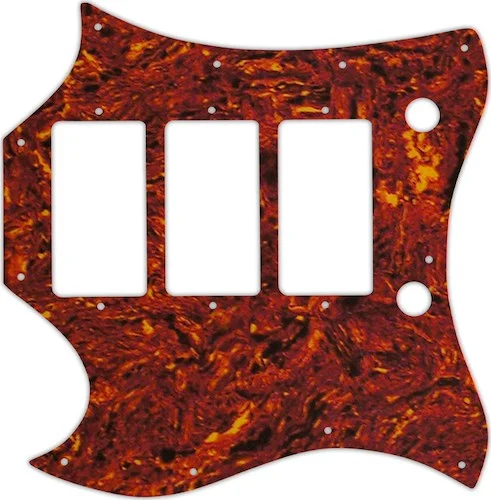 WD Custom Pickguard For Left Hand Gibson 1964-1970 Full Face SG Custom #05W Tortoise Shell/White