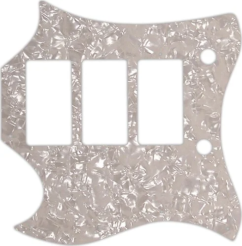 WD Custom Pickguard For Left Hand Gibson 1964-1970 Full Face SG Custom #28A Aged Pearl/White/Black/White