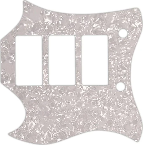 WD Custom Pickguard For Left Hand Gibson 1964-1970 Full Face SG Custom #28 White Pearl/White/Black/White