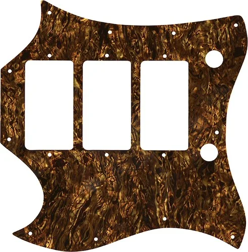 WD Custom Pickguard For Left Hand Gibson 1964-1970 Full Face SG Custom #28TBP Tortoise Brown Pearl