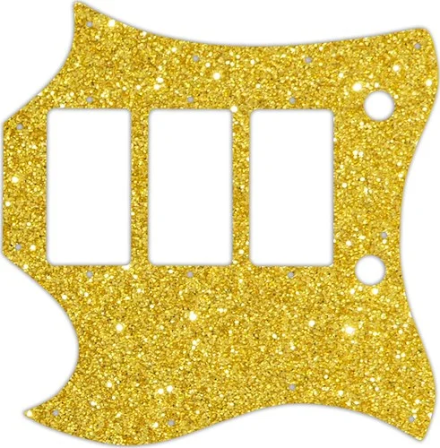 WD Custom Pickguard For Left Hand Gibson 1964-1970 Full Face SG Custom #60GS Gold Sparkle 