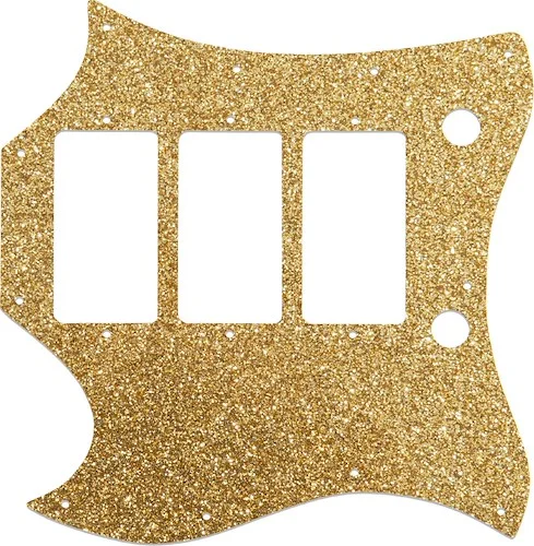 WD Custom Pickguard For Left Hand Gibson 1964-1970 Full Face SG Custom #60RGS Rose Gold Sparkle 