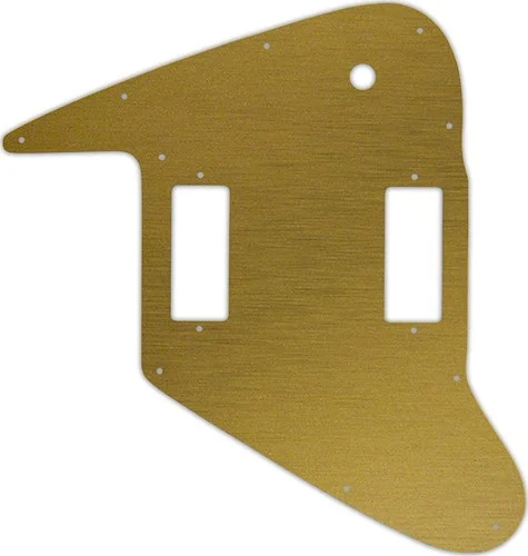 WD Custom Pickguard For Left Hand Gibson 1965-Present Non-Reverse Firebird #14 Simulated Brushed Gold/Black PV
