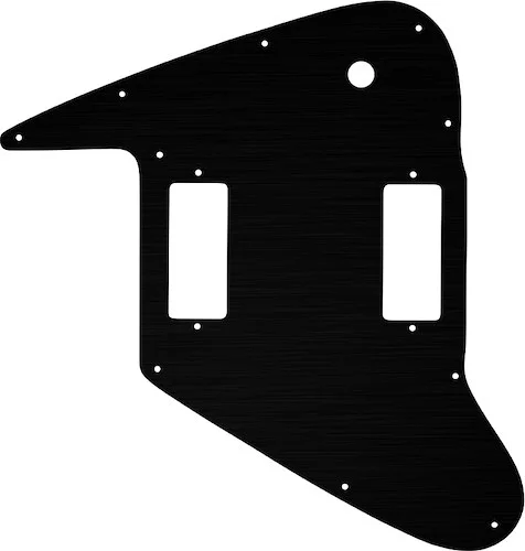 WD Custom Pickguard For Left Hand Gibson 1965-Present Non-Reverse Firebird #27T Simulated Black Anodized Thin
