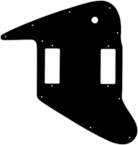 WD Custom Pickguard For Left Hand Gibson 1965-Present Non-Reverse Firebird #29T Matte Black Thin