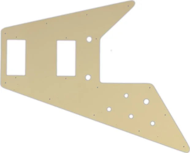 WD Custom Pickguard For Left Hand Gibson 1966-1970 And 1975-1982 Flying V Mahogany Or 1971 Flying V Medallion 