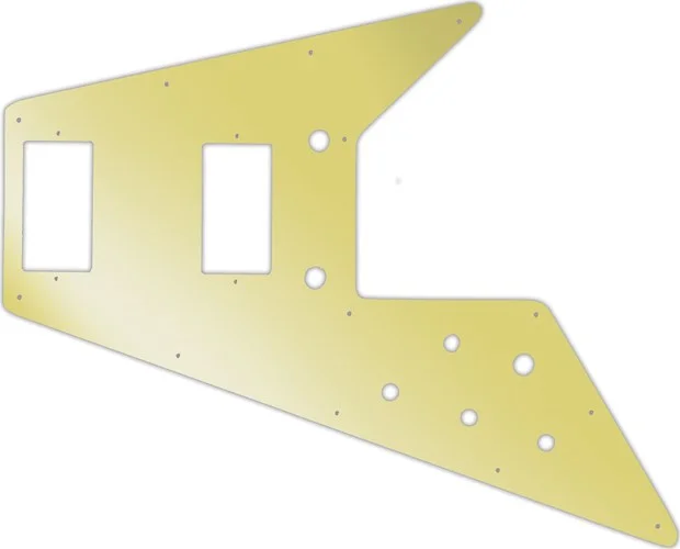 WD Custom Pickguard For Left Hand Gibson 1966-1970 And 1975-1982 Flying V Mahogany Or 1971 Flying V Medallion 