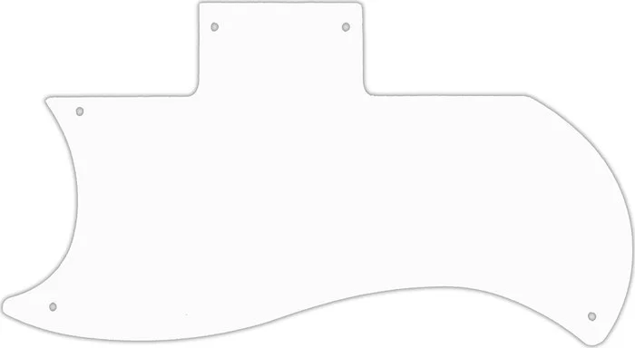 WD Custom Pickguard For Left Hand Gibson 1971-Present Or 1961 Reissue Half Face SG #02 White