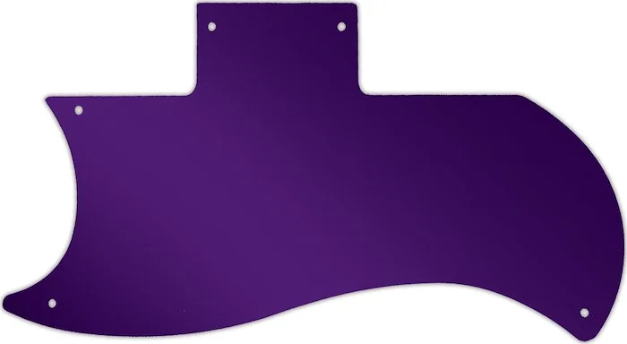 WD Custom Pickguard For Left Hand Gibson 1971-Present Or 1961 Reissue Half Face SG #10PR Purple Mirror