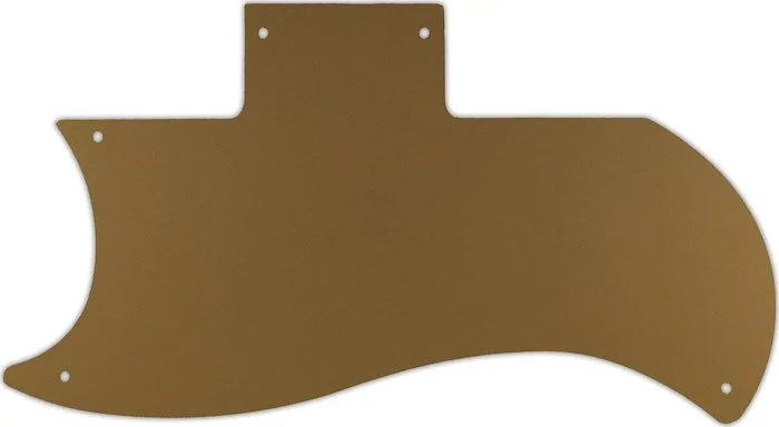 WD Custom Pickguard For Left Hand Gibson 1971-Present Or 1961 Reissue Half Face SG #59 Gold/Clear/Gold