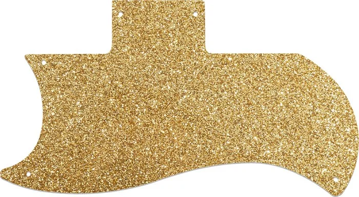 WD Custom Pickguard For Left Hand Gibson 1971-2018 Or 1961 Reissue Half Face SG #60RGS Rose Gold Sparkle 