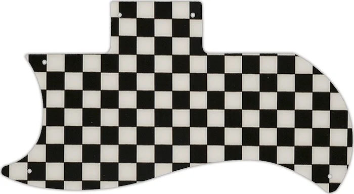 WD Custom Pickguard For Left Hand Gibson 1971-2018 Or 1961 Reissue Half Face SG #CK01 Checkerboard Graphic