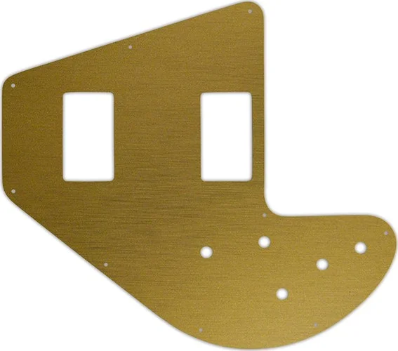 WD Custom Pickguard For Left Hand Gibson 1975-1983 Ripper Bass #14 Simulated Brushed Gold/Black PVC