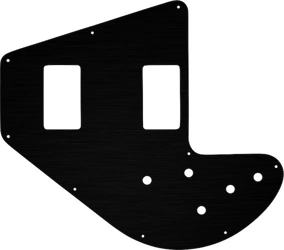 WD Custom Pickguard For Left Hand Gibson 1975-1983 Ripper Bass #27T Simulated Black Anodized Thin