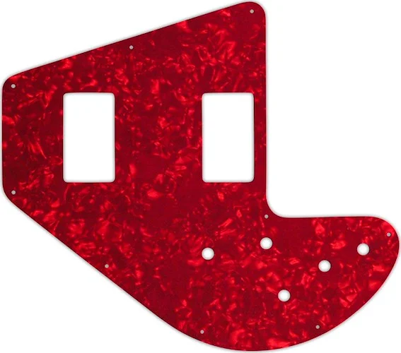 WD Custom Pickguard For Left Hand Gibson 1975-1983 Ripper Bass #28R Red Pearl/White/Black/White