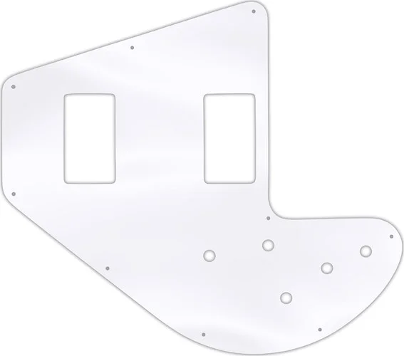 WD Custom Pickguard For Left Hand Gibson 1975-1983 Ripper Bass #45 Clear Acrylic