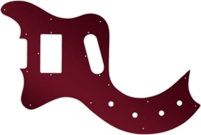 WD Custom Pickguard For Left Hand Gibson 1978 Marauder #10R Red Mirror