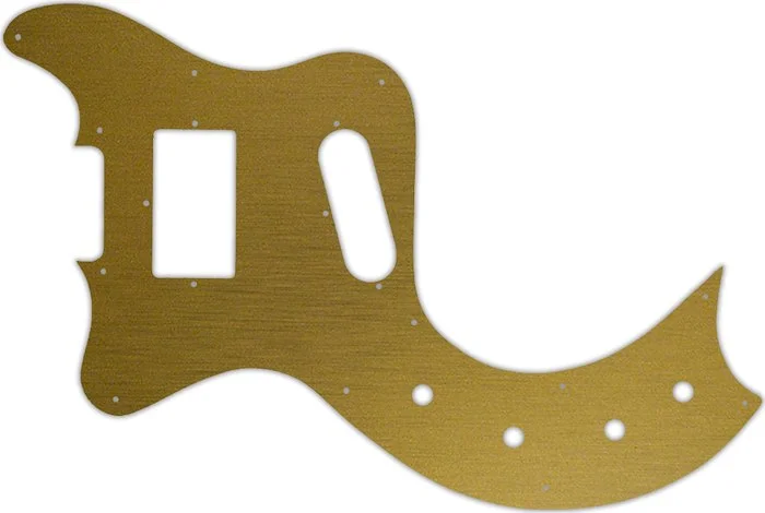 WD Custom Pickguard For Left Hand Gibson 1978 Marauder #14 Simulated Brushed Gold/Black PVC