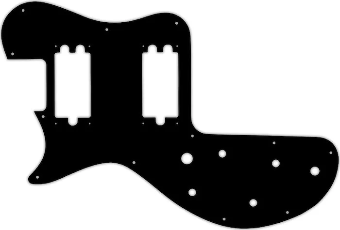 WD Custom Pickguard For Left Hand Gibson 1980-1984 Sonex #09 Black/White/Black/White/Black