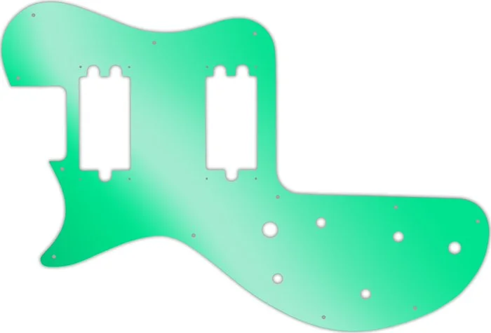 WD Custom Pickguard For Left Hand Gibson 1980-1984 Sonex #10GR Green Mirror