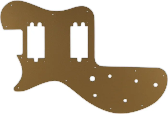WD Custom Pickguard For Left Hand Gibson 1980-1984 Sonex #59 Gold/Clear/Gold