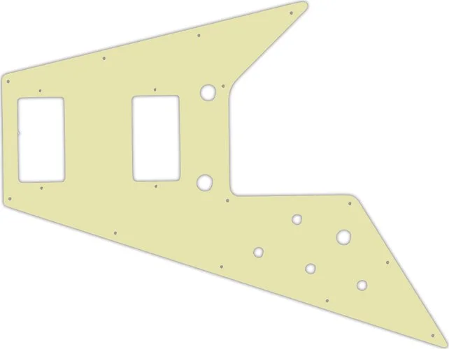 WD Custom Pickguard For Left Hand Gibson 1989-Present Flying V '67 Reissue #34T Mint Green Thin