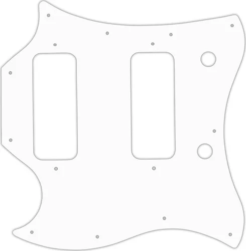 WD Custom Pickguard For Left Hand Gibson 2008 SG Classic #02M White Matte